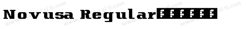 Novusa Regular字体转换